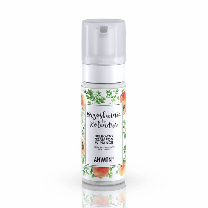 Anwen foam shampoo peach and coriander 170ml for wholesale by Anwen