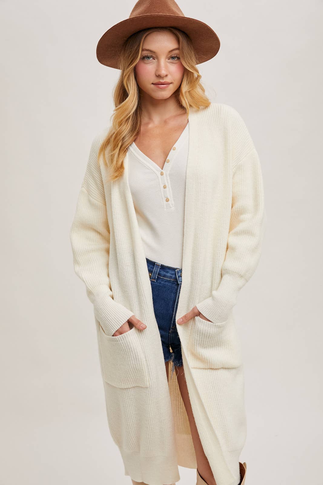 Bluivy – wholesale Cardigan – Women’s – RIBBED OPEN FRONT CARDIGAN32