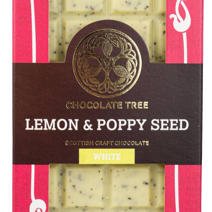 CHOCOLATE TREE - lemon & poppy seeds - white chocolate 40% for wholesale by Chocolate Tree by Choco Dealer