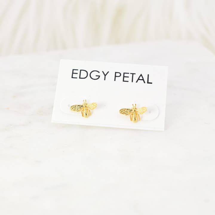 Edgy Petal Jewelry - Wholesale Stud/Post Earrings - Bee Sweet Studs2