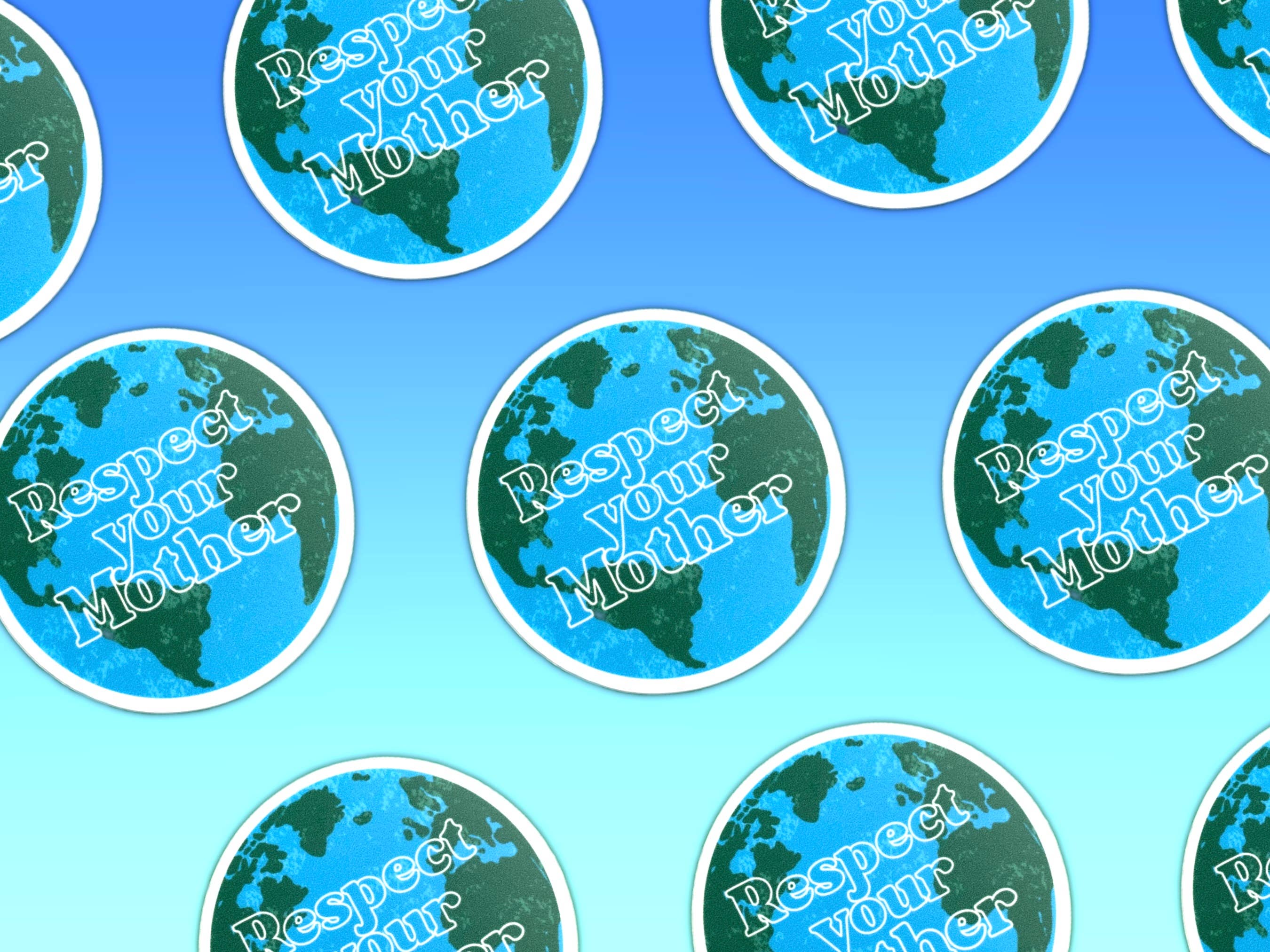 Bekkbe and Nono - Wholesale Sticker - STICKER Respect Your Mother (Earth) | Bottle Sticker1