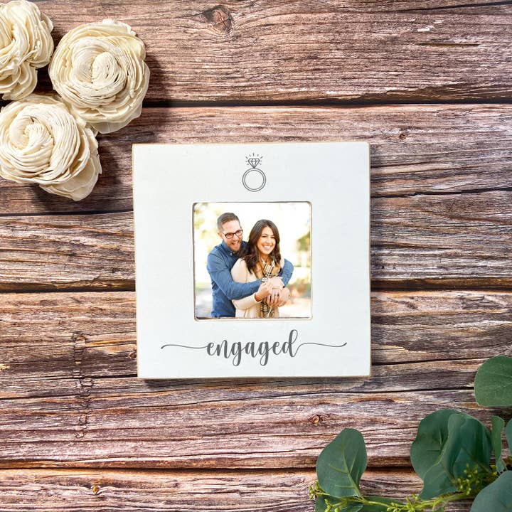 Clairmont & Co - Wholesale Picture Frame - Engagement Picture Frame, Engaged with Ring3