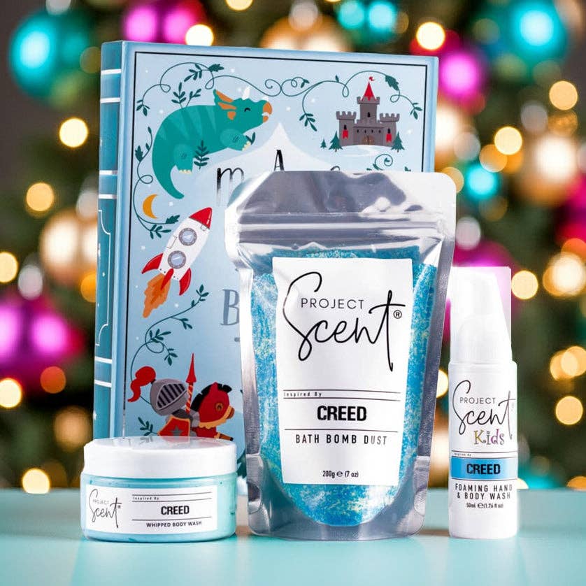 Project Scent – wholesale Bath & body set – Book Box Gift Set – Bath Dust, Foamer & Soufflé2