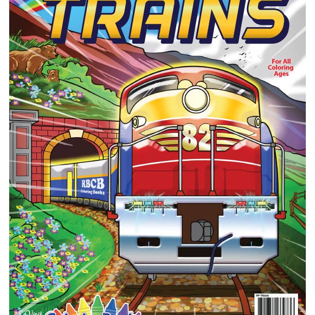 Really Big Coloring Books | ColoringBook.com - Wholesale Coloring Book - Kids & Baby - 12-Pack Trains Coloring Book 8.5"x11"