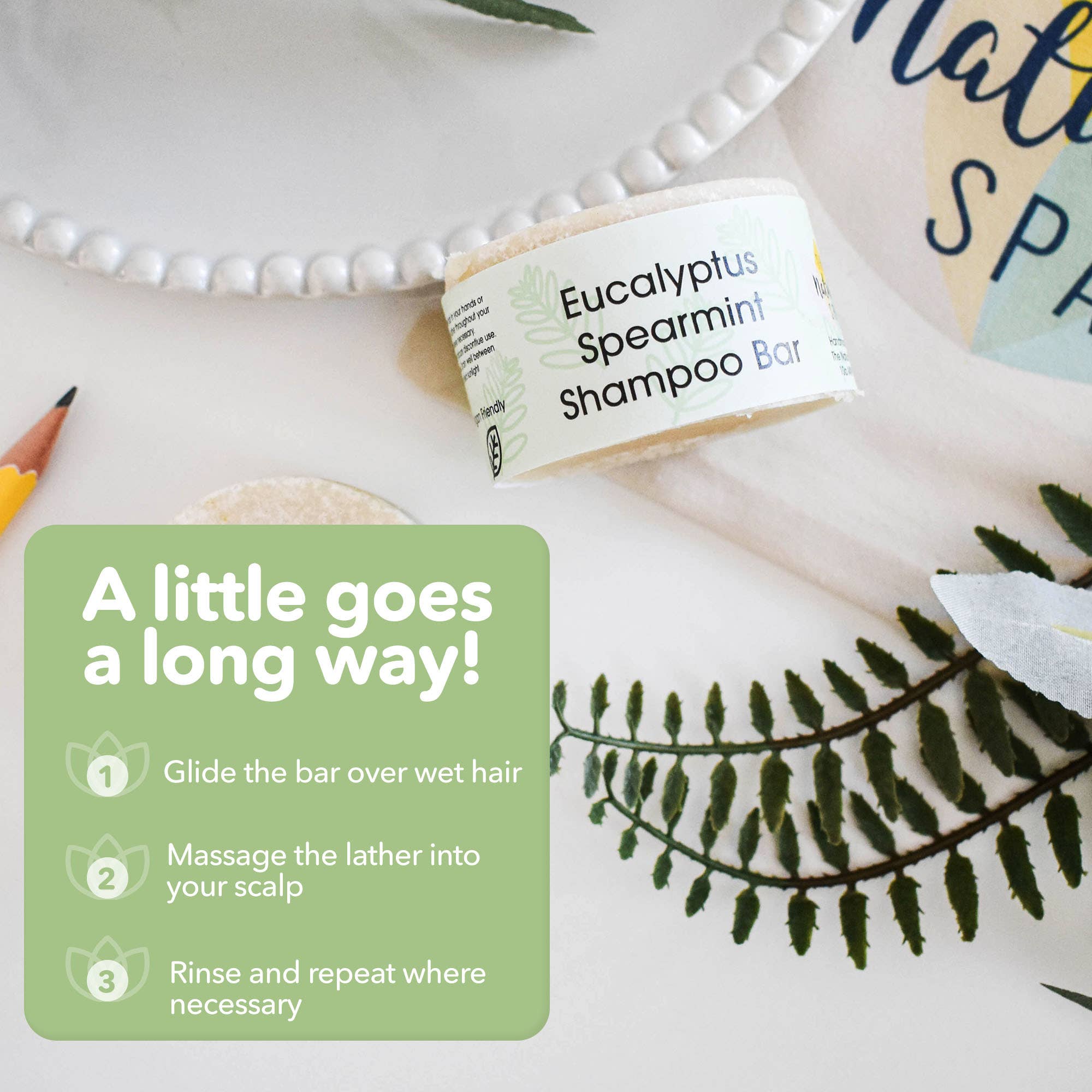 The Natural Spa Cosmetics - Wholesale Shampoo Puck/Solid Shampoo - Sample Sized Shampoo Bar - For All Hair Types - Natural1