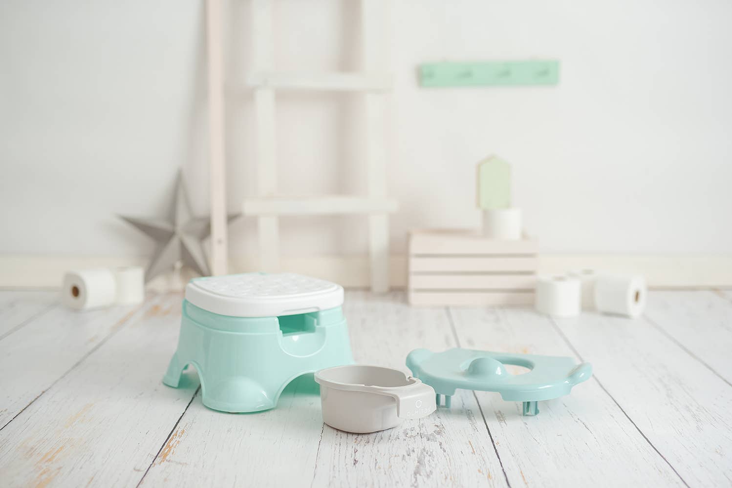 Olmitos S.A – Großhandel Töpfchen-Trainingsstuhl – Kinder-Töpfchen 3-in-1 Corona in hellen Farben17