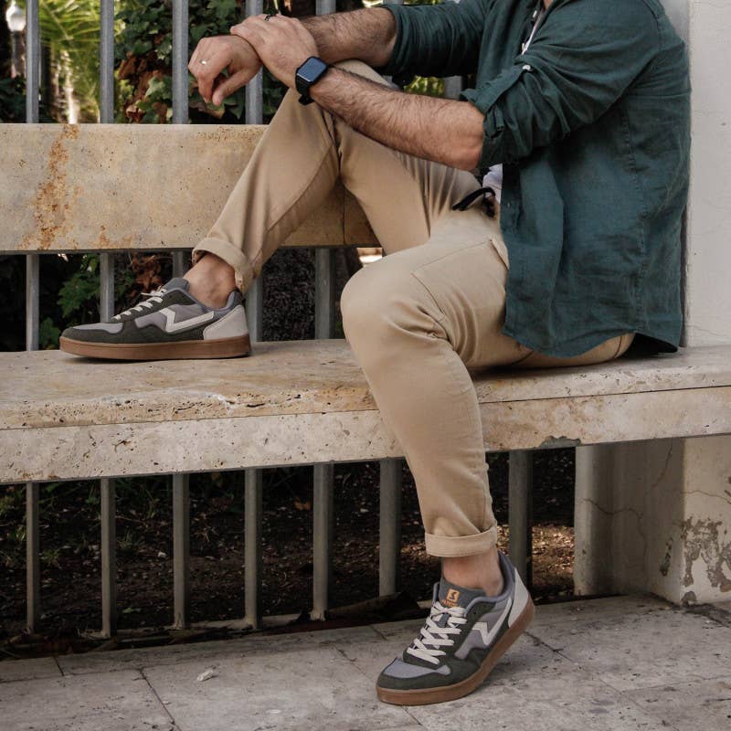 Paredes - Wholesale Lifestyle Sneakers - Men's - Alkiza khaki men's casual sneakers5