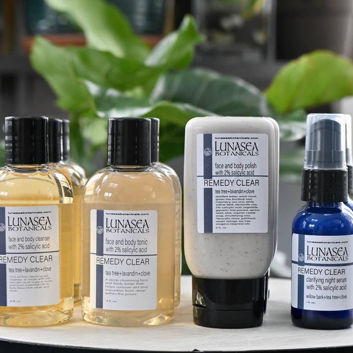 lunasea botanicals - Wholesale Facial cleanser - Remedy 2% Salicylic Acid Face and Body Cleanser4