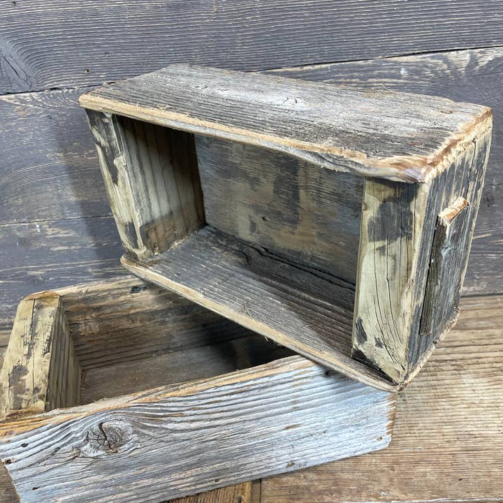 My Amigos Imports - Wholesale Decorative box - Helena Reclaimed Old Cedar Wood Drawer-Crate-7Wx13Dx4H-Box1