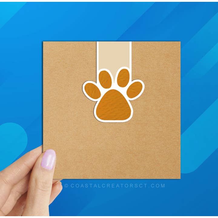 Coastal Creators of Connecticut - Wholesale Bookmark - Cat Here's Where You Pawsed Magnetic Bookmark (Packaged)1