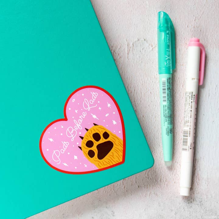 Pads Before Lads Large Vinyl Sticker for wholesale by Finest Imaginary