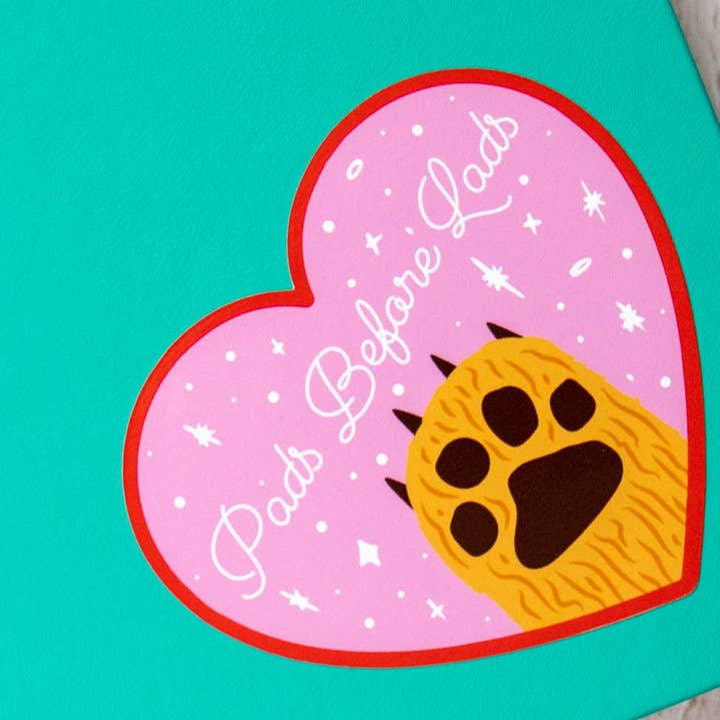 Pads Before Lads Large Vinyl Sticker for wholesale by Finest Imaginary