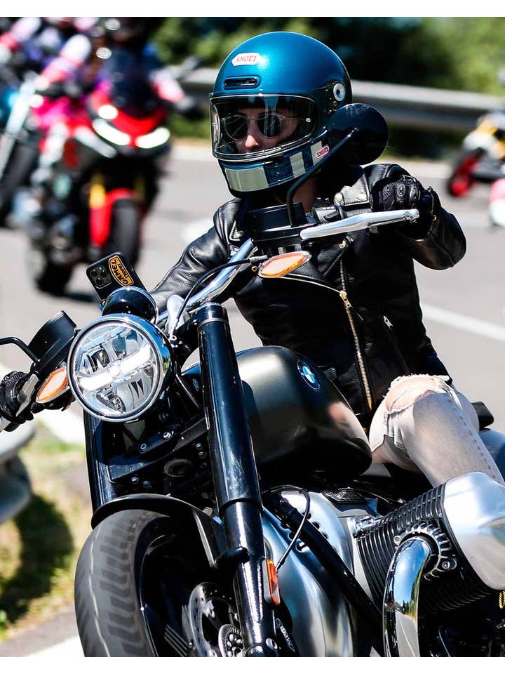 Eudoxie - Vente Veste – unisexe - Veste moto en cuir Split Chain #4 homologuée AA4