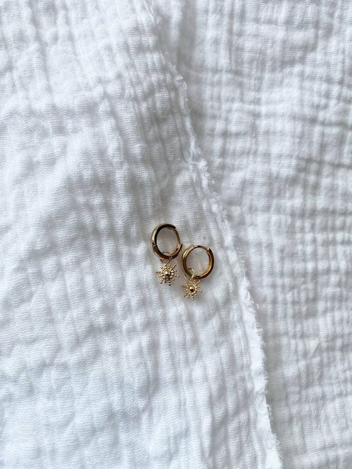 Mini Solörhänge Guld för wholesale av Joia Bijou