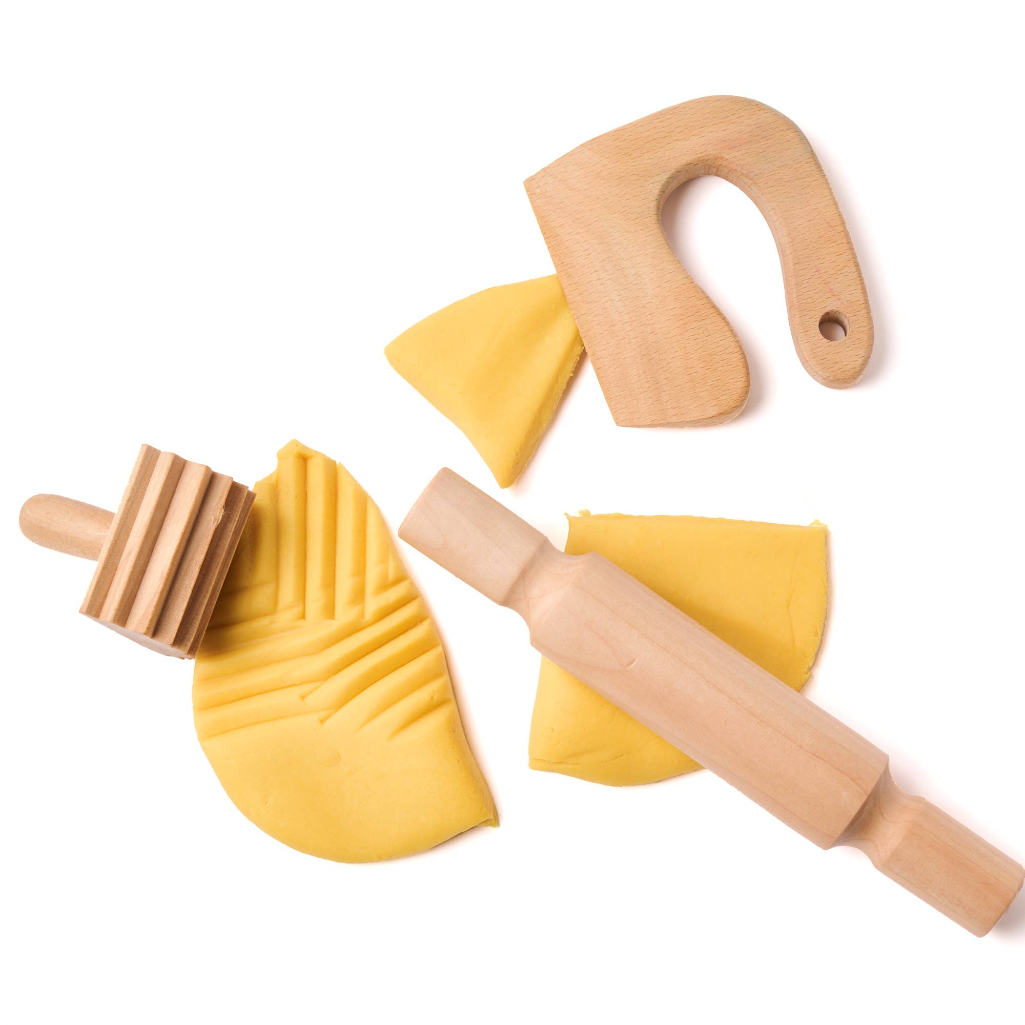 elseware unplug / eco-kids - Wholesale Wood Toy - Kids - Eco-Dough Wooden Tools - 12 Assorted, All-Natural, Kid-Safe1