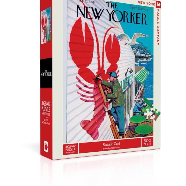 New York Puzzle Company - Wholesale Puzzle - Adult - Seaside Café - 500 Piece Jigsaw Puzzle