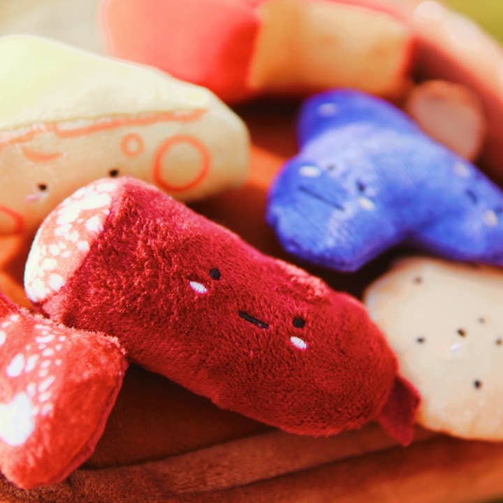 Woof & Co. - Wholesale Pet Plush Toy - Dog - Barkuterie Board Multipiece Pet Plush Toy Ecofriendly11