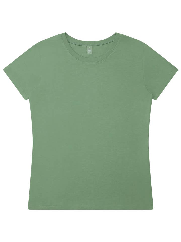 Fairwear Bambus Basic Shirt Dam Bambugrön för wholesale av Life-Tree