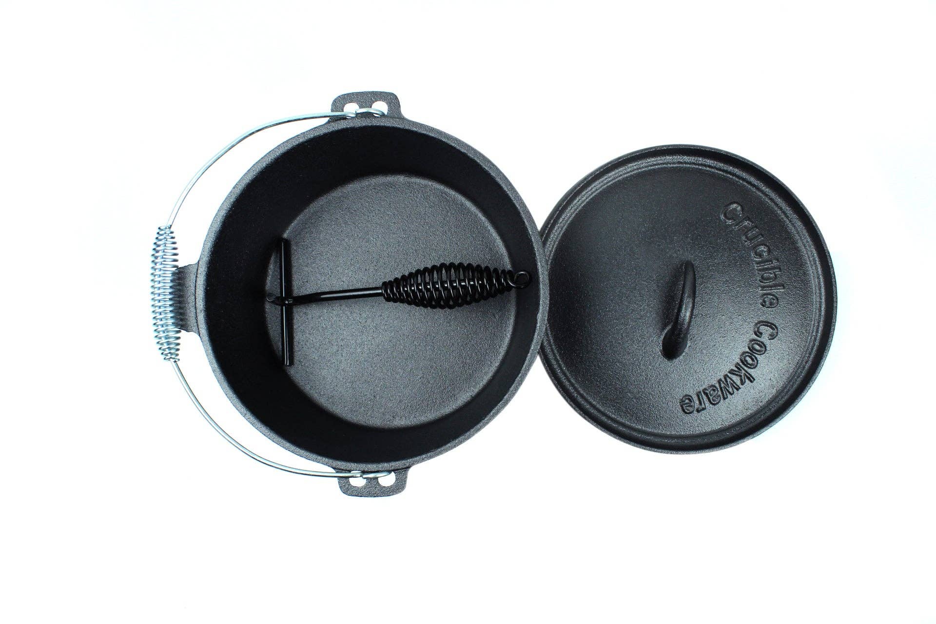 Crucible Cookware - Wholesale Cooking Pot - Cast Iron Camp Dutch Oven with Legs - 4.1 qt (3.9 L)14