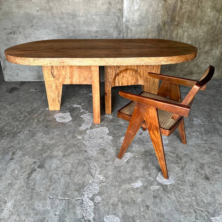 Office Objets - Wholesale Coffee Table - Massive mango wood table 2m10x1m3