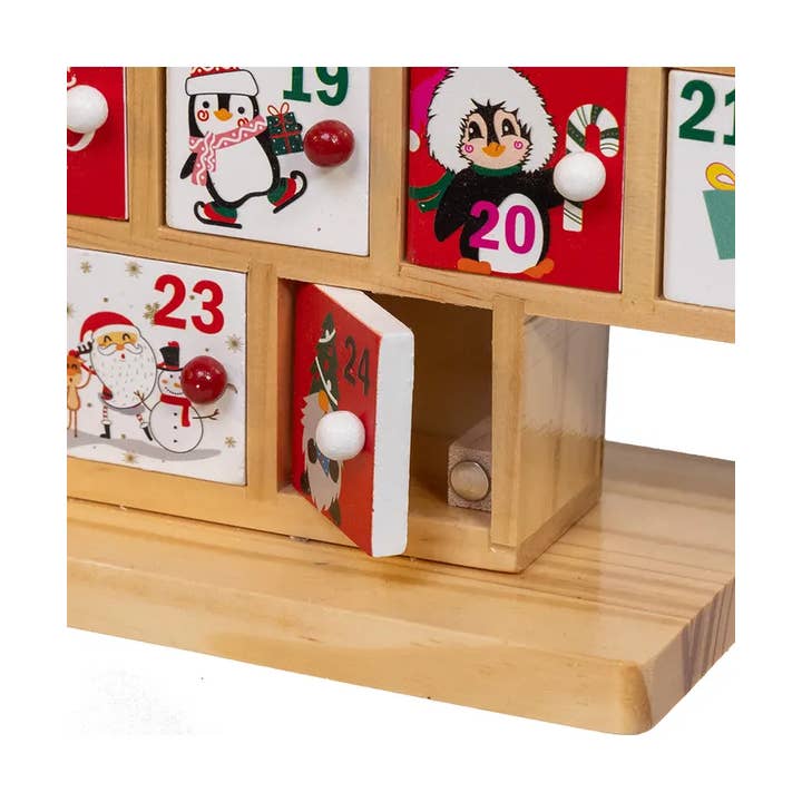 Kurt S. Adler, Inc. - Wholesale Advent Calendar - 15" Wooden Tree Advent Calendar1