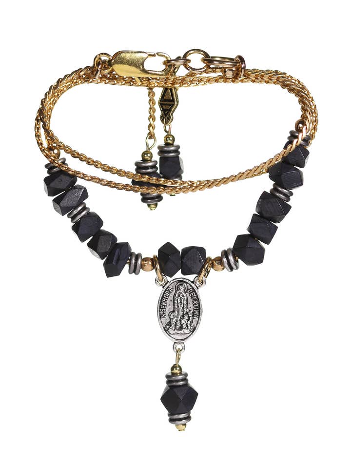 Rhiannon Short Necklace Navy for wholesale by Artifacts World