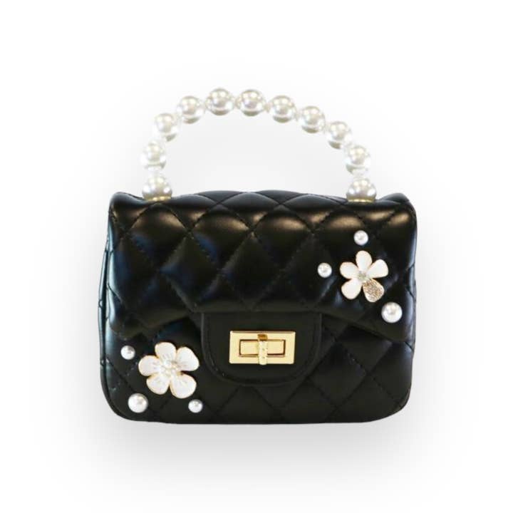 Doe a Dear - Wholesale Crossbody Bag - Kids - P15 B1303 Quilted Leather Purse w/ Charms (2 Colors)1