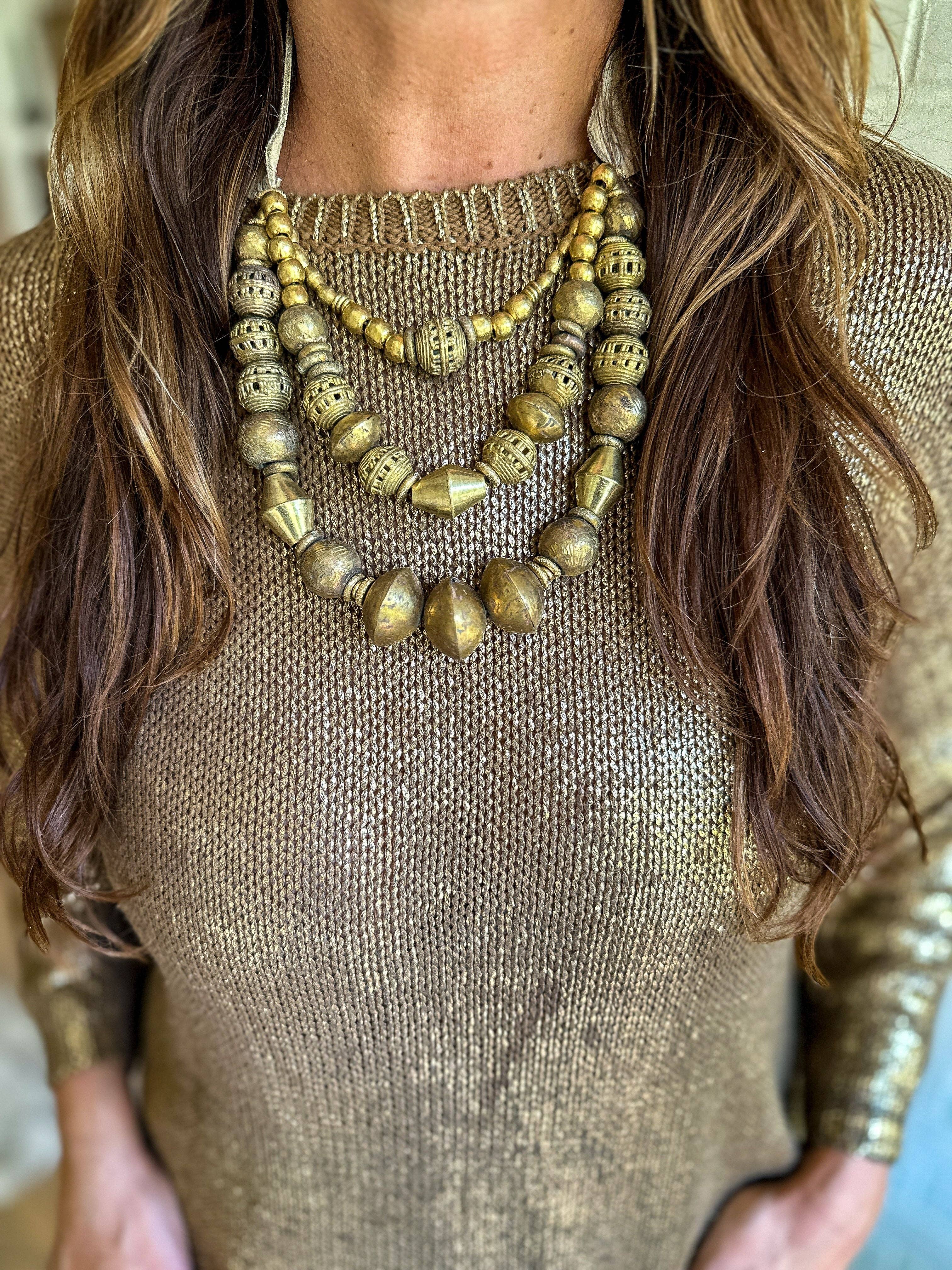 Twine & Twig - Wholesale Bib Necklace - Layered Classic Necklace | Gold2