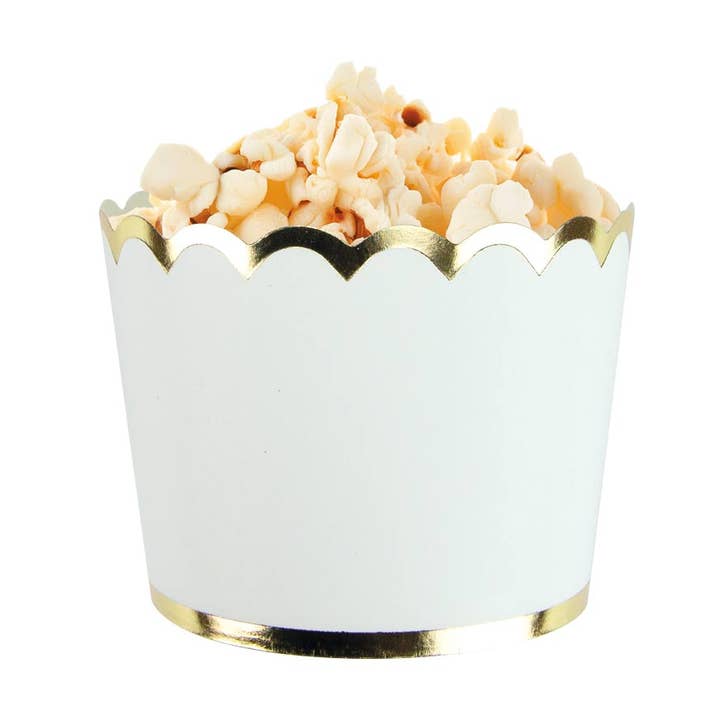 PETITS POTS BLANCS ET OR X 8 pour la vente par Tim&Puce Factory