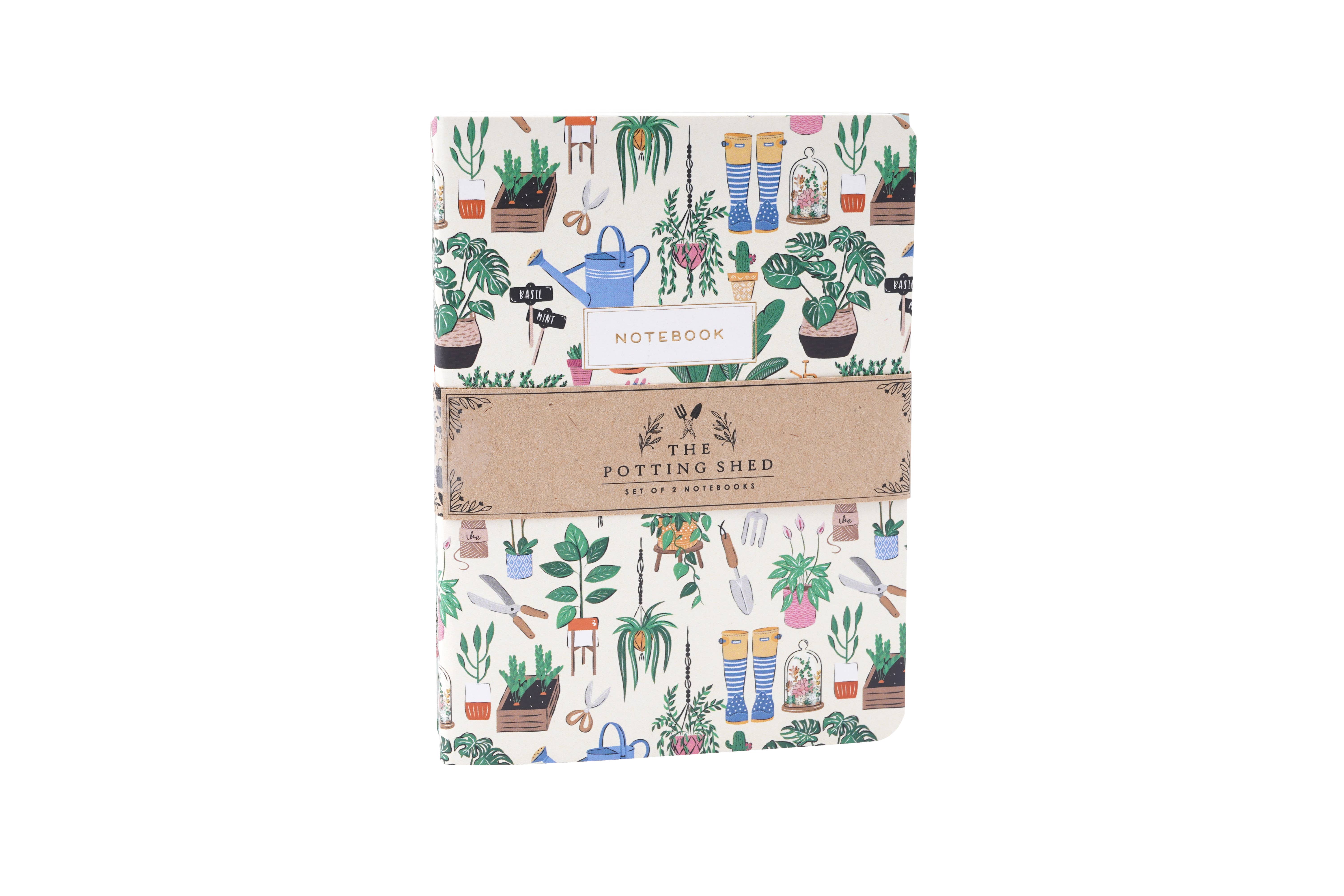 CGB Giftware - Wholesale Notebook - The Potting Shed Set Of 2 Notebooks2
