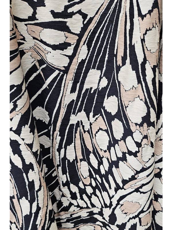 Black Printed Open Back Maxi Dress for wholesale on Faire10