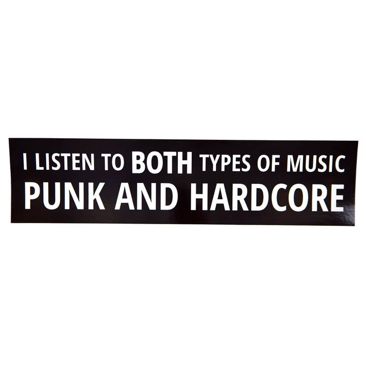 Stuntin Goods - Wholesale Sticker - Both Types Of Music Bumper Sticker