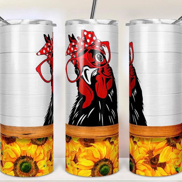 The Smart Chicken & Sunnies for wholesale by Noel & Co Tumblers