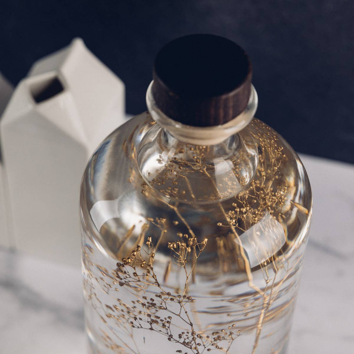 Theophile Berthon – Großhandel Pflanzen – Das Herbarium Schleierkraut Gold - XL-Glas - eingetauchte Pflanze15