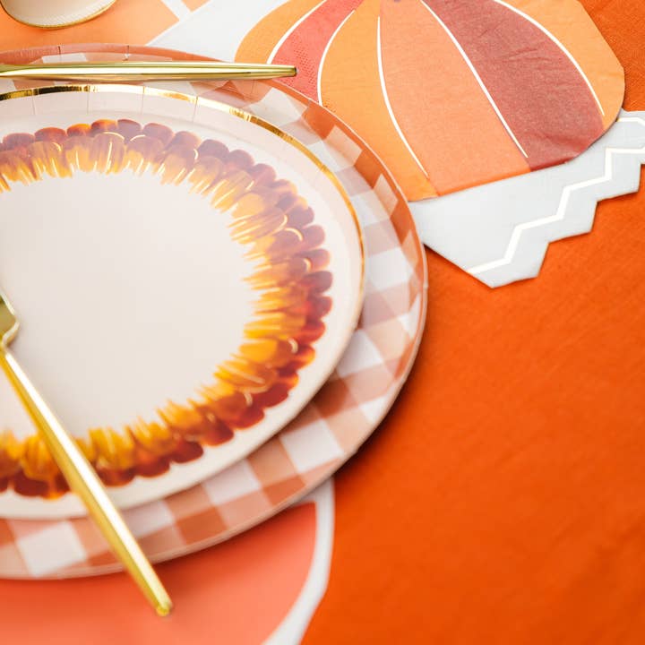 Gatherings by Curated Paperie - Wholesale Disposable Napkin - Orange Pumpkin Napkins2