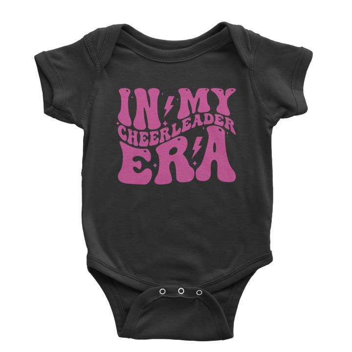 In My Cheerleader Era Infant One-Piece Romper Bodysuit or Toddler T-shirt for wholesale by Expression Tees