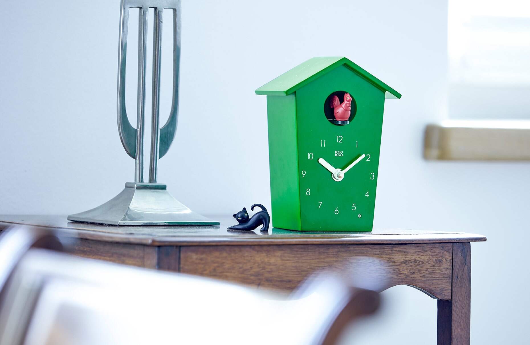 KOOKOO EU - Wholesale Muurklok - KOOKOO AnimalHouse moderne koekoeksklok met dierengeluiden10