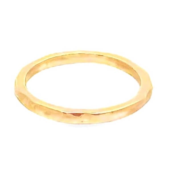 Thin Crumpled Ring (D122) for wholesale by MIA Jewelry