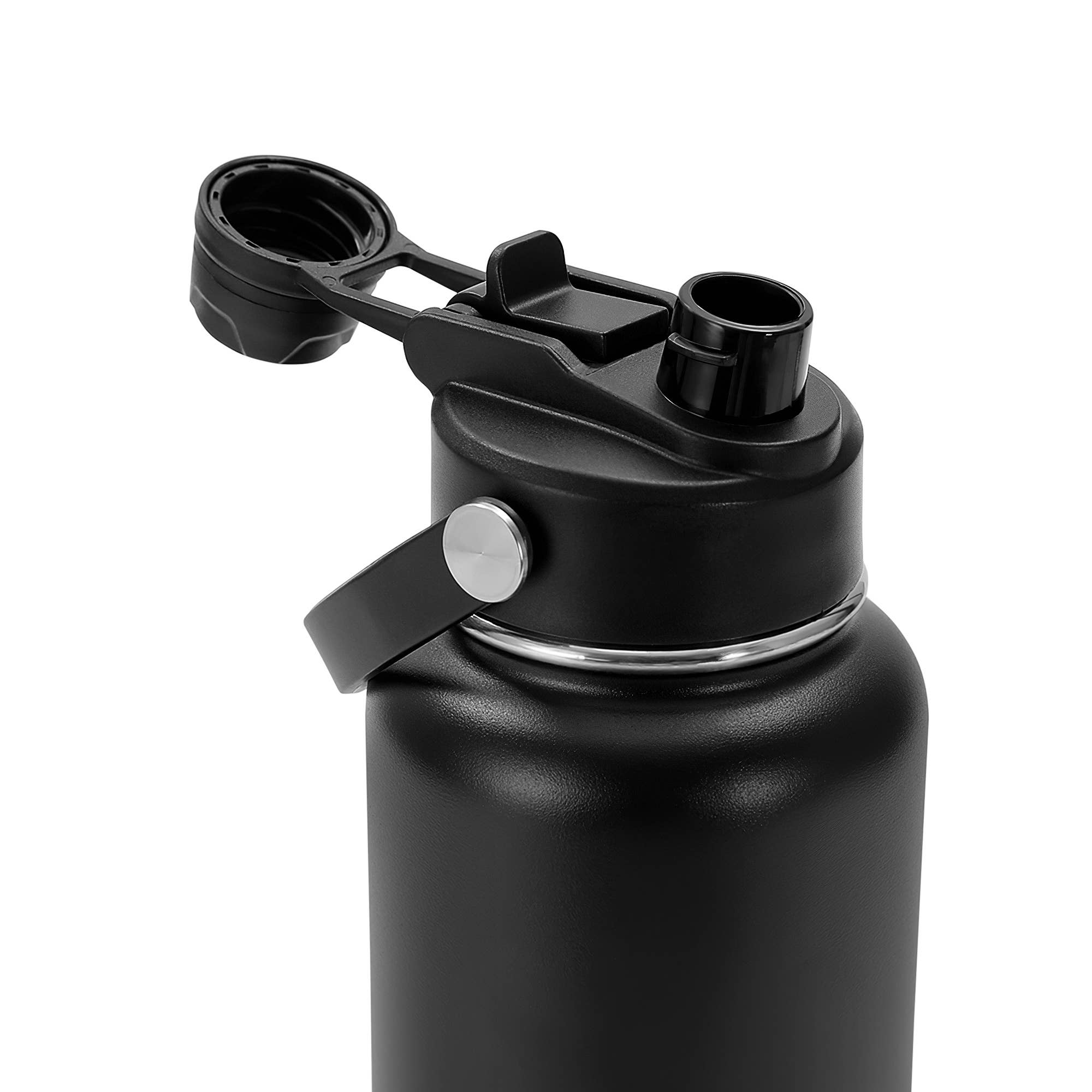 MakerFlo - Wholesale Water Bottle - Makerflo 32 oz Hydro Powder Coated Water Bottle, 2-in-1 Lid11