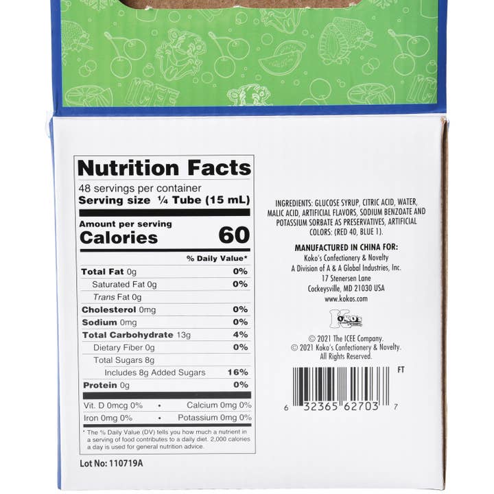 US Toy Company - Wholesale Hard Candy - Icee Sour Squeeze Candy 12-unit Display3