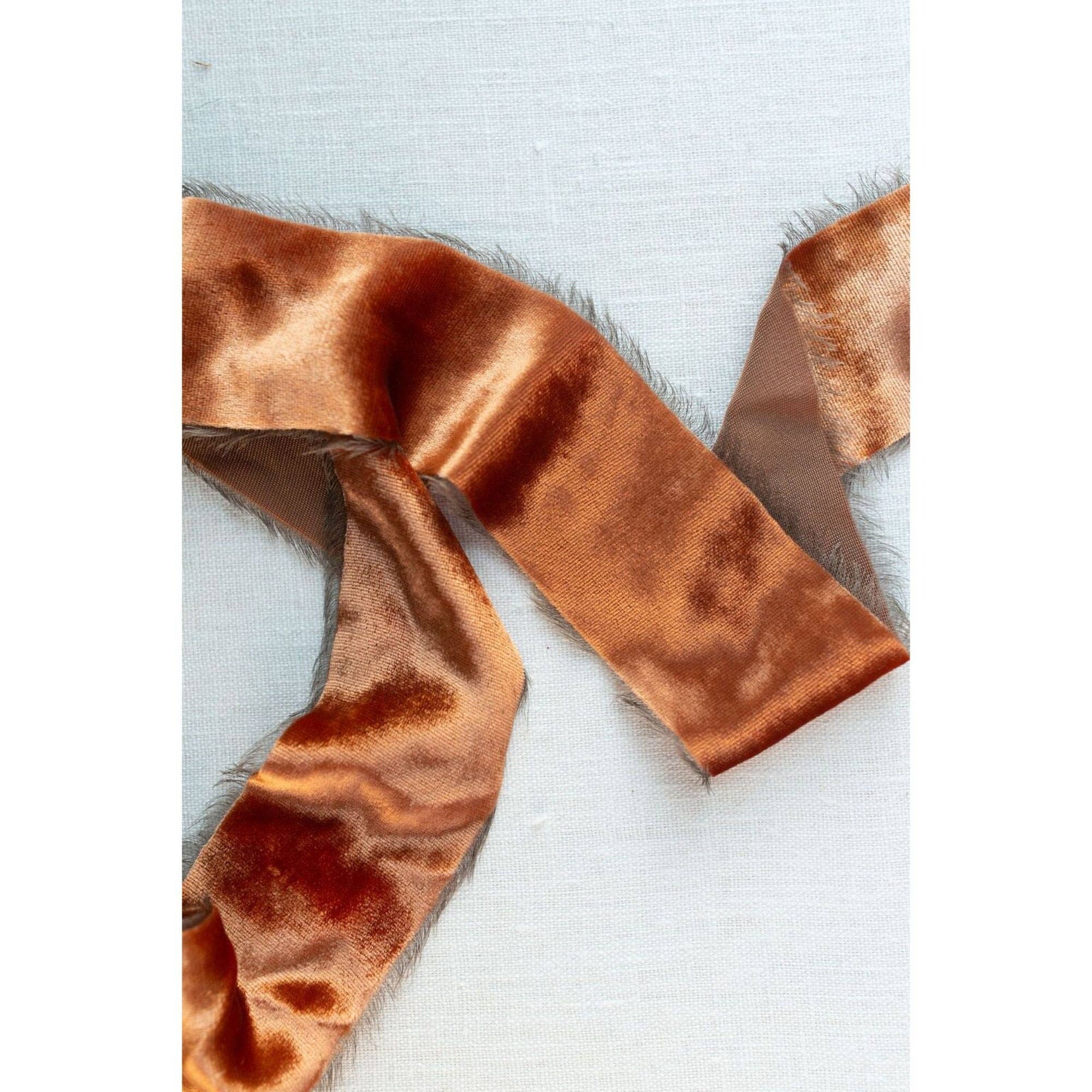 Amore Society – wholesale Ribbon – Gift wrapping – Saddle Brown Silk Ribbon5