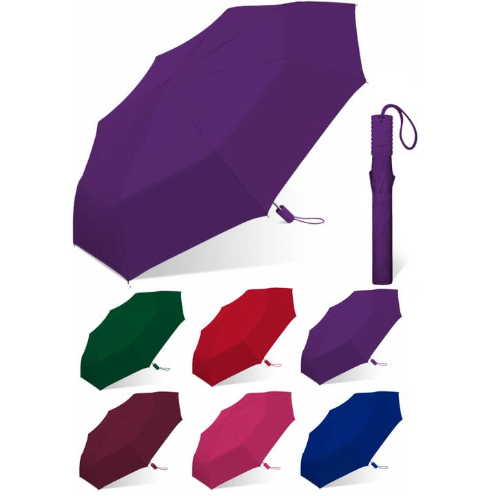 42" automatische opvouwbare regenparaplu's - diverse effen kleuren voor wholesale door Chaby International