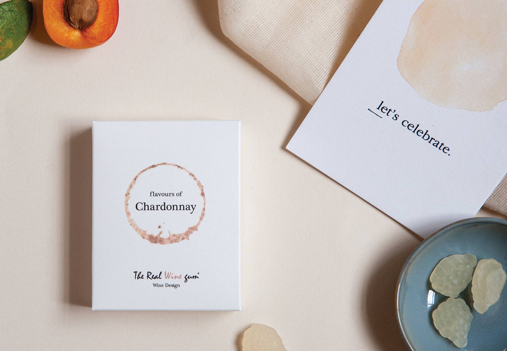 Vinoos - Wine Stories – wholesale Gelégodis – Chardonnay Wine Gum - Presentförpackning för en person 🌱2