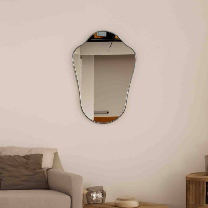 Palmeraies - Wholesale Wall Mirror - Antique Brass Mirror - Italian Shield Brass Frame Mirror