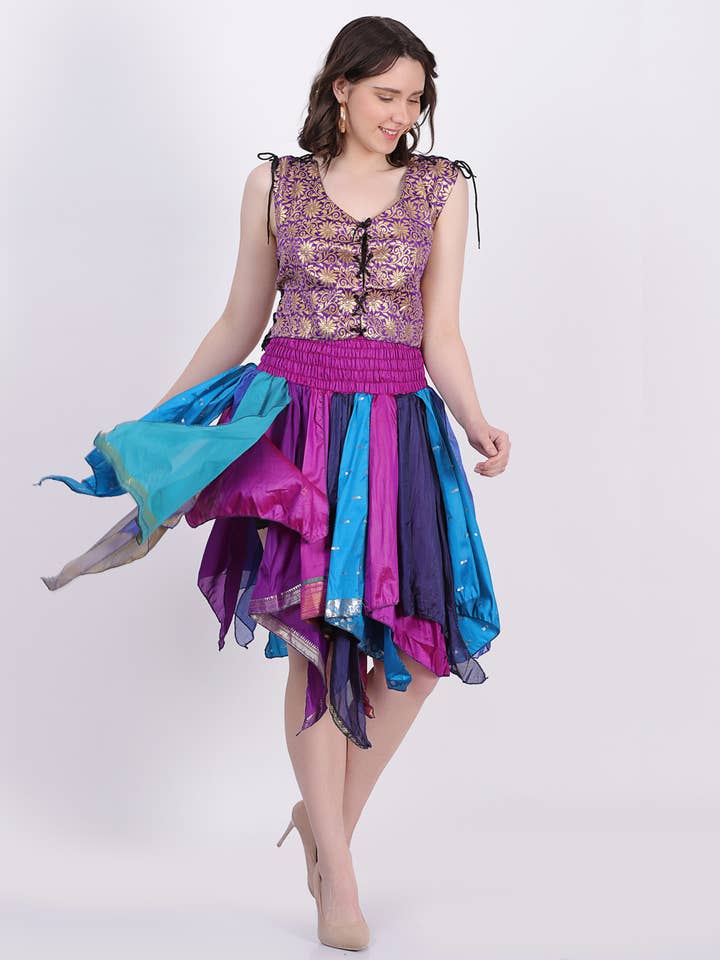 Women Short Tribal Leaves Hem Summer Skirt Wholesale Mix Lot for wholesale by Wevez