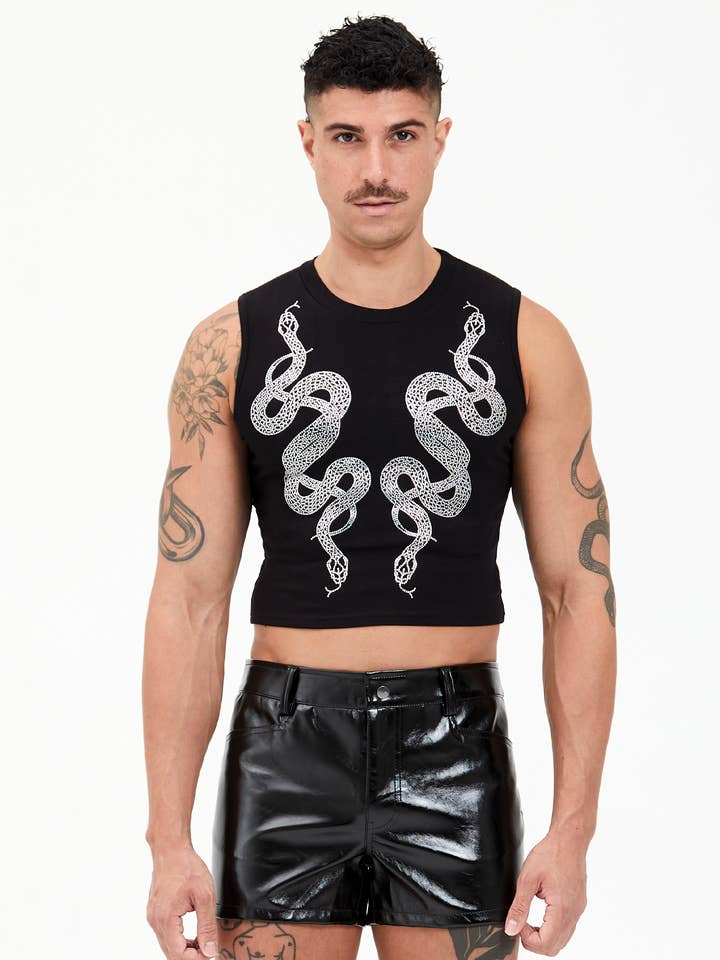 Venom Rhinestone Mid Crop for wholesale by Project Claude