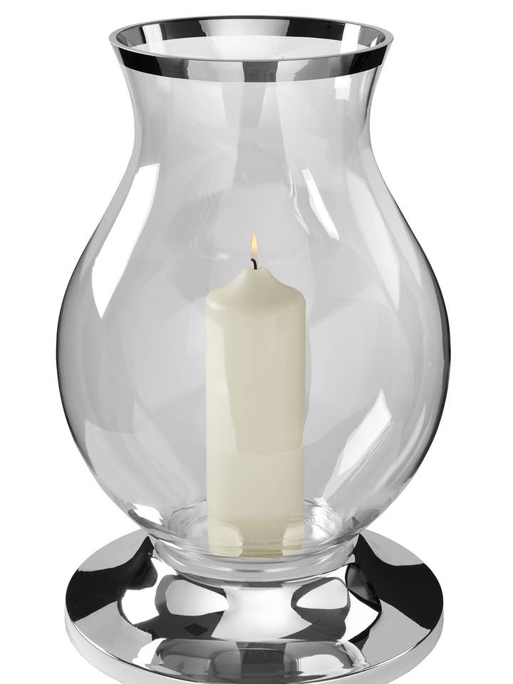 Grande/linterna, 2 piezas niqueladas/h.29.5, diámetro 18,5 cm para venta al por mayor de FINK Living