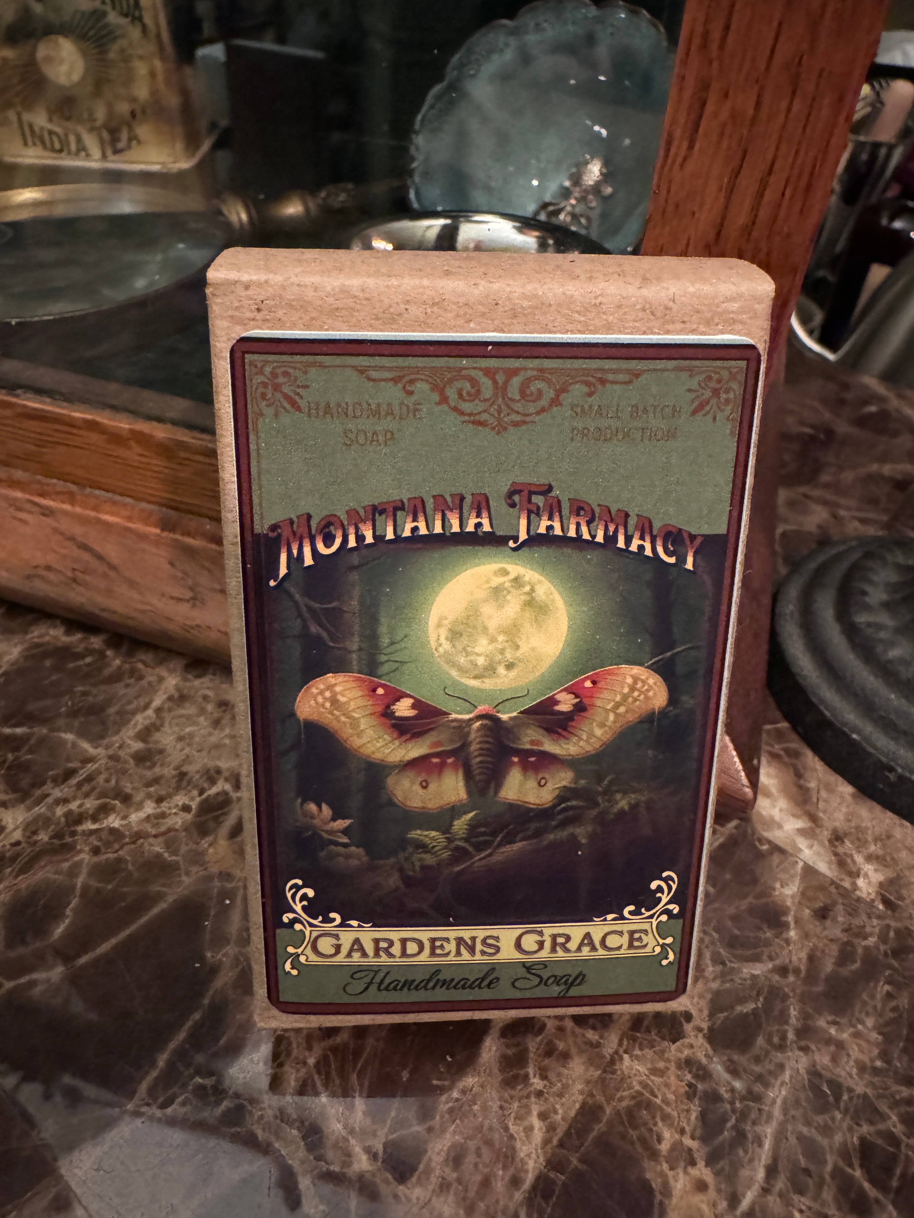 Montana Farmacy - Wholesale Bar Soap - Vintage Victorian Nouveau Gardner's Grace Handmade Soap1