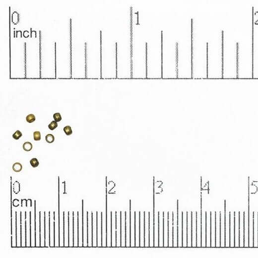 Continental Beads - Wholesale Craft Supplies - Crimp Bead Seamless - Measures 2mm - Size XXS - Available in Multiple Colors - Sold by the Gross - CRBD28