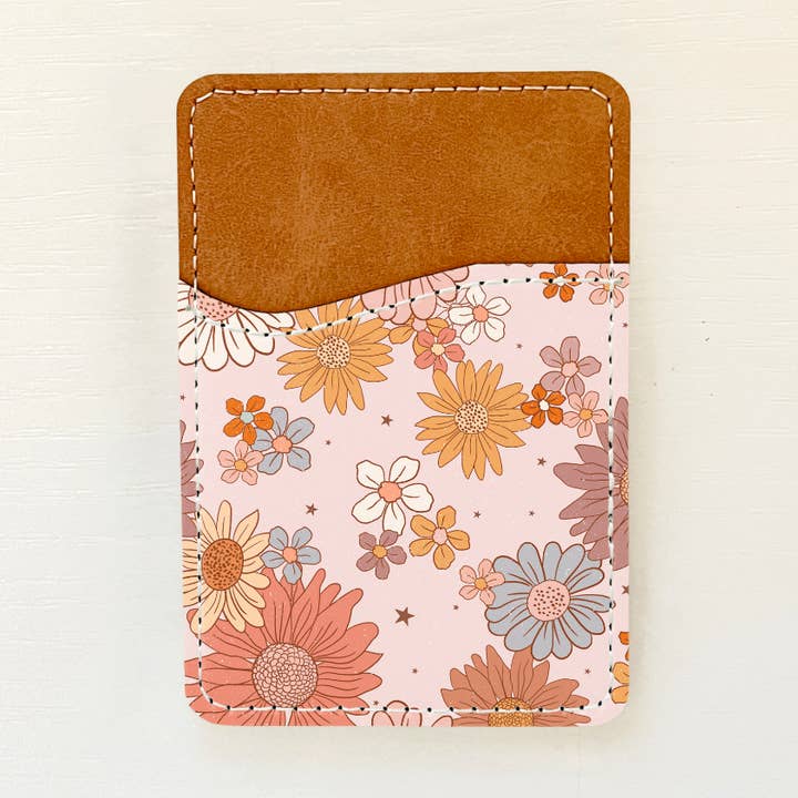 Floral Leather Card Holder (3 Options) for wholesale by Olivia + Rose